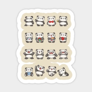 Various feeling of Panda Sticker
